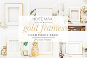 Gold Frames Stock Photo Bundle, a Print Template by Styled Stock House (Thumbnail 1 of 4)