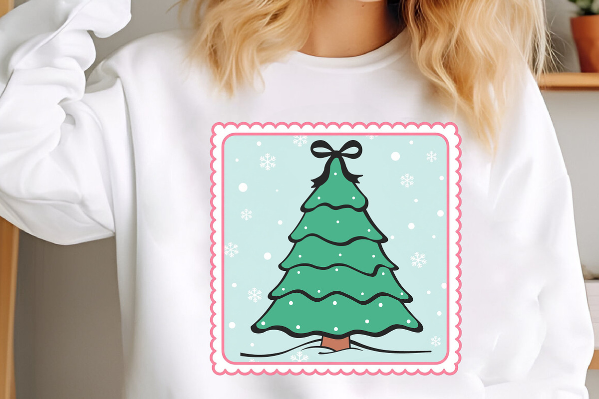 Christmas Tree Hand Drawn Coquette, an Illustration by SinaCreation (Photo 2 of 7)