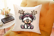 Sweet Christmas Teddy Bear Clipart, an Animal Illustration by Sublimation Artist (Thumbnail 6 of 6)