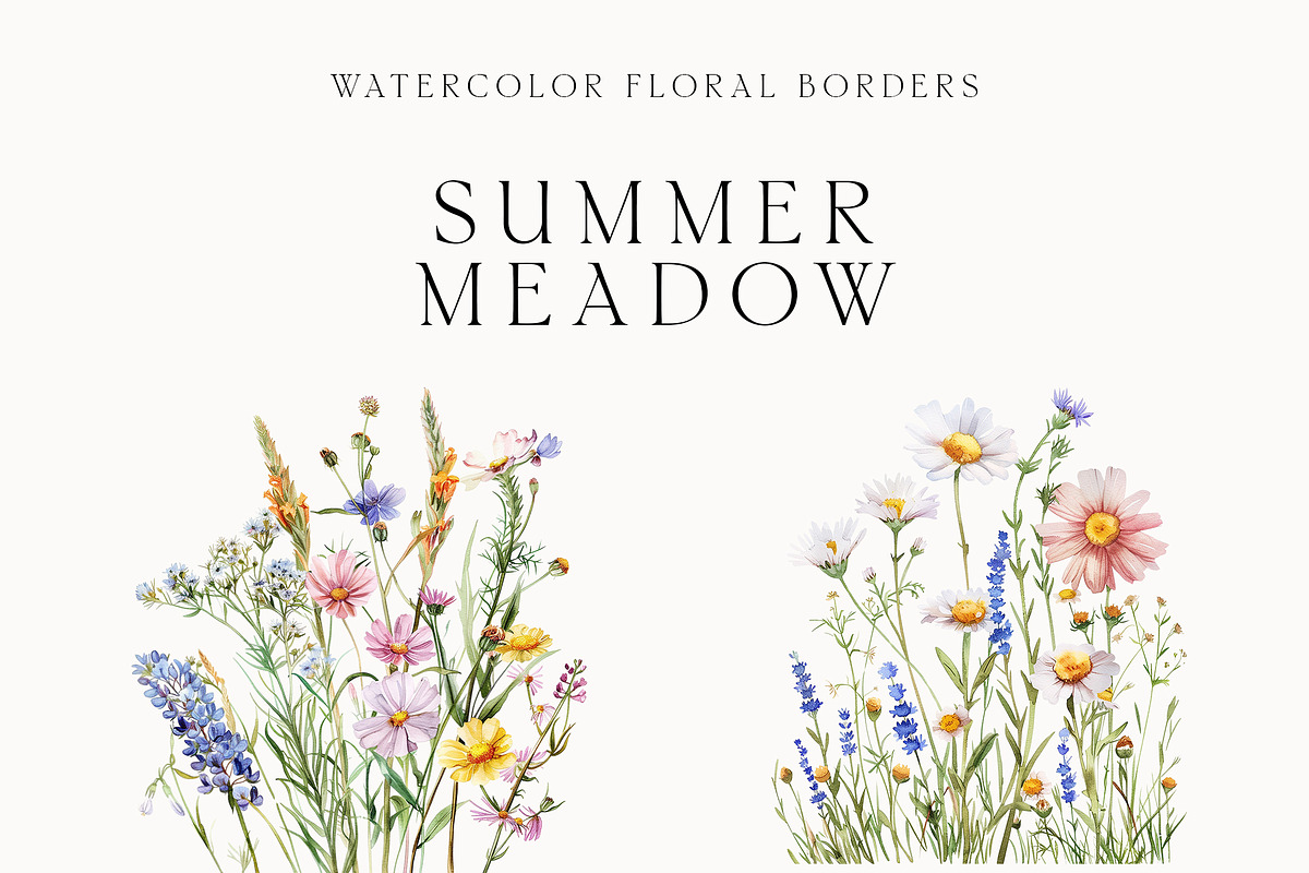 Waterolor Floral Borders Bundle, a Decorative Illustration by Lana Elanor (Photo 87 of 97)