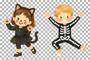 Halloween Party Nursery Kids Clipart, a Seasonal Illustration by SugarCloudStudioArt (Thumbnail 5 of 5)