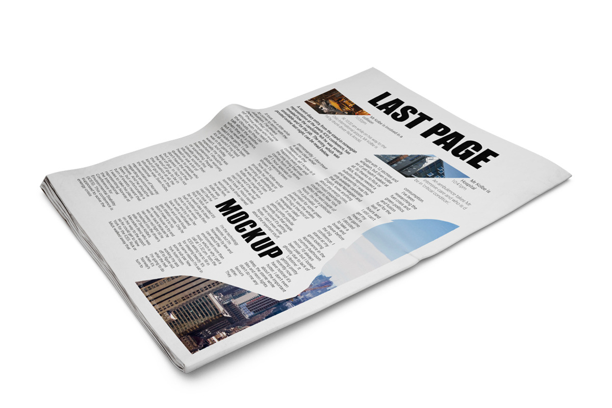 Newspaper Mockup, an Advertising Mockup by PixelMockup (Photo 5 of 17)