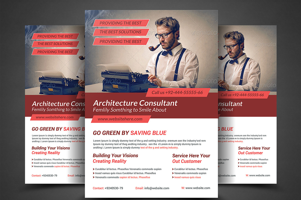 Business Planner Flyers Templates, a Flyer Template by AfzaalGraphics (Photo 1 of 4)