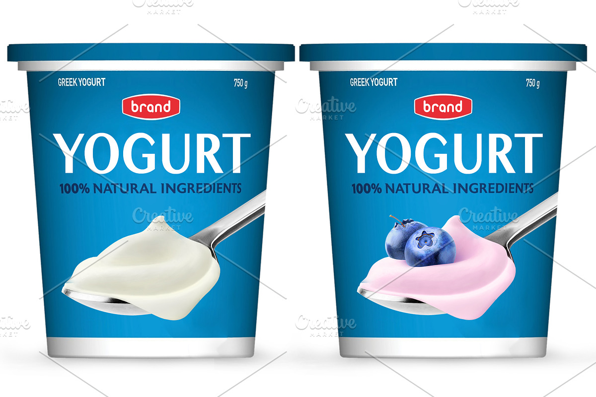 Fruit yogurt collection, an Object Graphic by Fruits+Veggies (Photo 5 of 5)