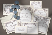 Baroque Wedding Stationery Suite, an Invitation Template by ilustrinna (Thumbnail 6 of 14)