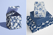 Blue on white floral patterns, a Pattern Graphic by Ninterints (Thumbnail 10 of 18)