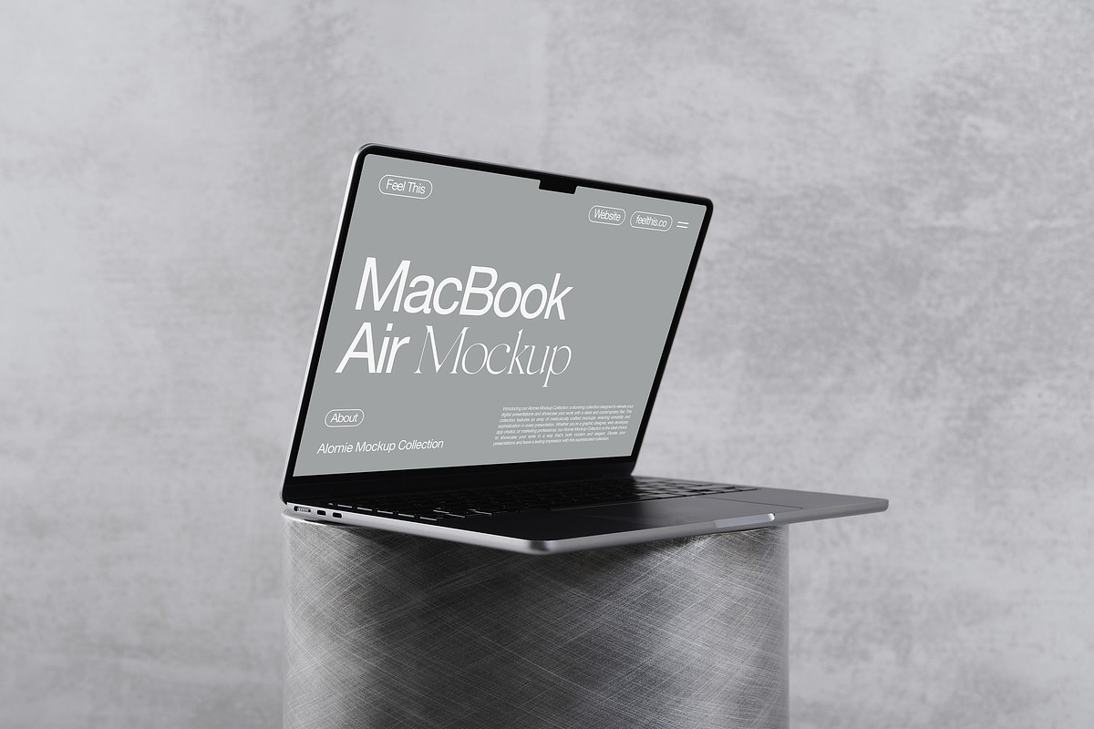 MacBook Air Mockup PSD, a Mac Mockup by Feel This (Photo 2 of 2)