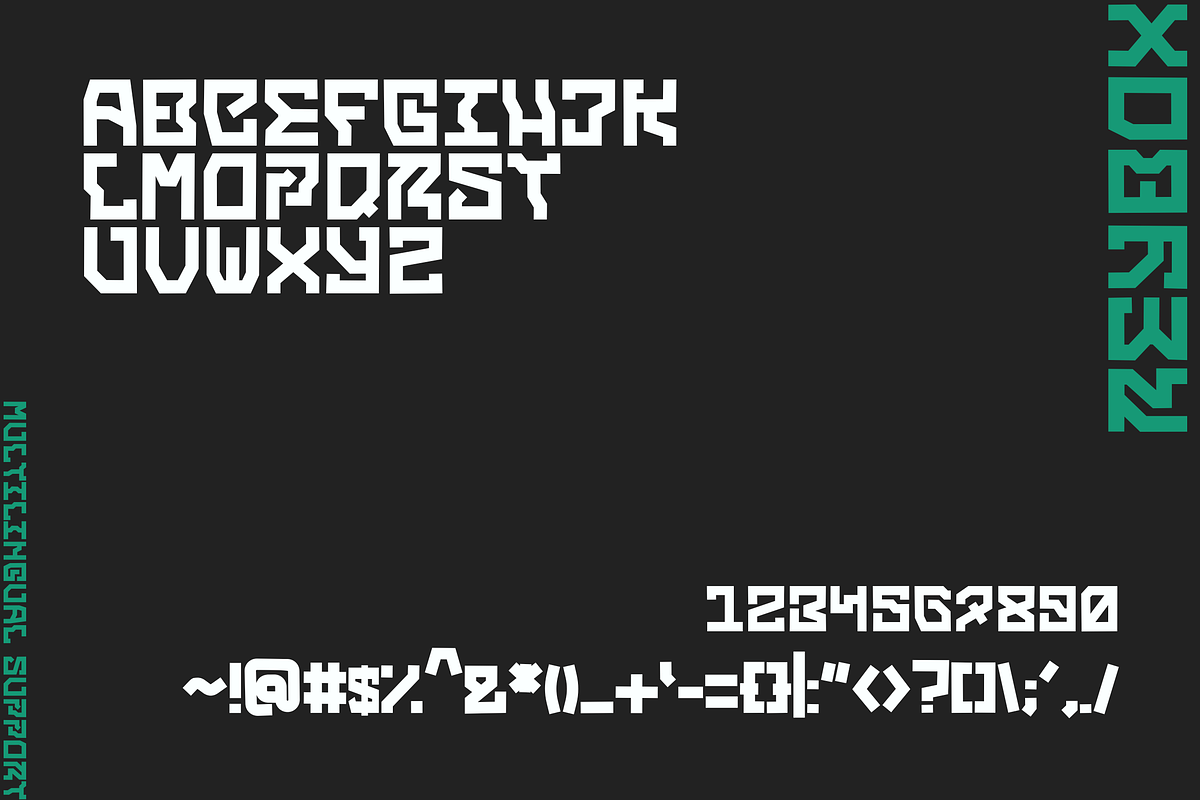 Reybox – Futuristic Stylish Display, a Sans Serif Font by Dm Studio (Photo 10 of 11)