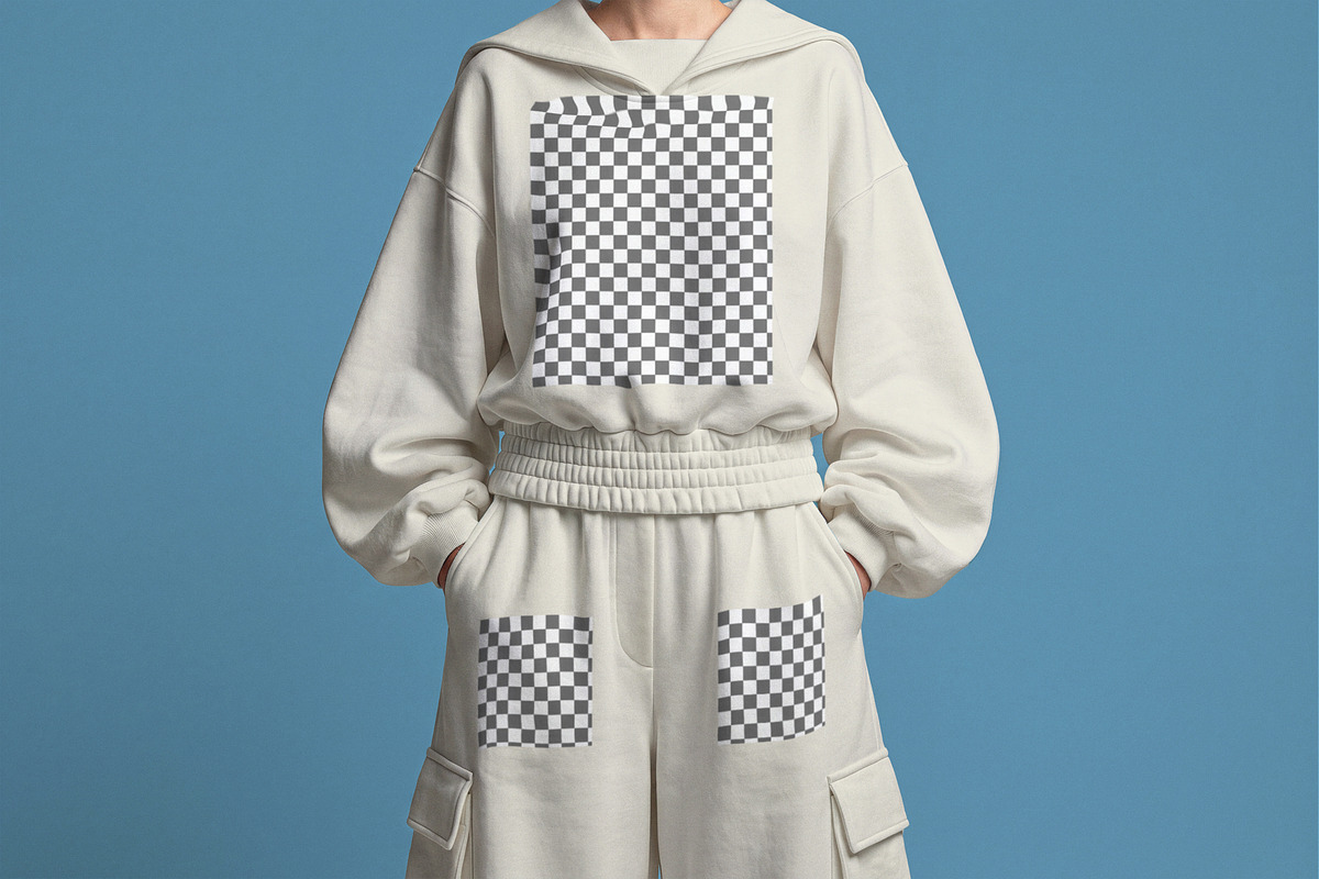 Oversized Hoodie & Sweatpants Mockup, a Hoody Mockup by Designer Dude (Photo 2 of 2)