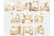 Baby Shower Graphics Collection, a Decorative Illustration by GlamArtZhanna (Thumbnail 5 of 5)