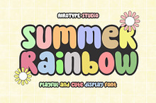 Summer Rainbow - Cute Display Font