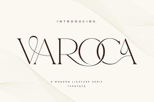 Varoca - Modern Serif Font, a Serif Font by Aqeel_Art