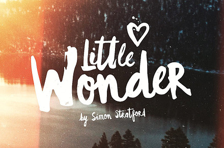 Script font Little Wonder brush
