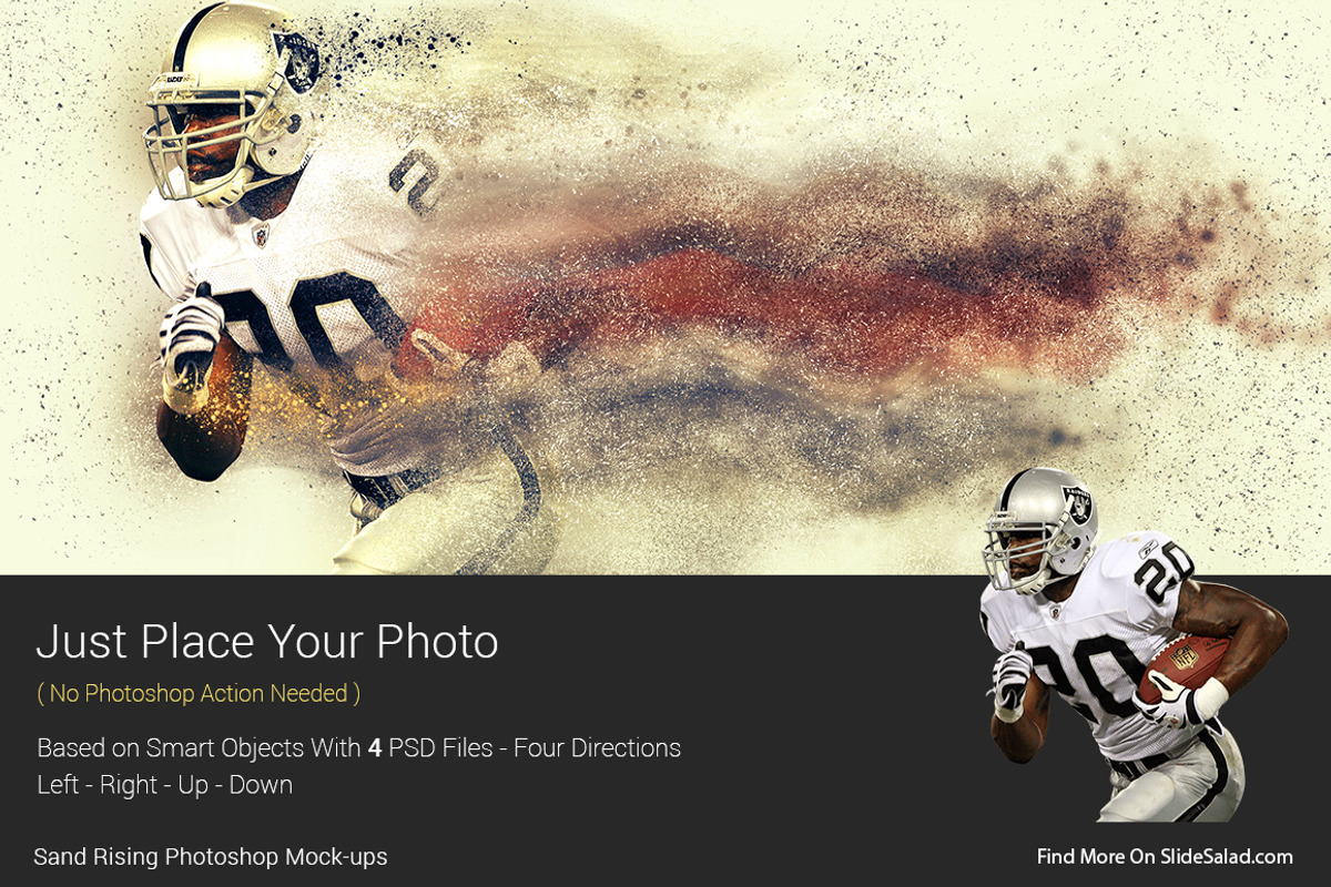 Sand Rising Photoshop Mock-ups, an Action Add-On by SlideSalad (Photo 3 of 21)