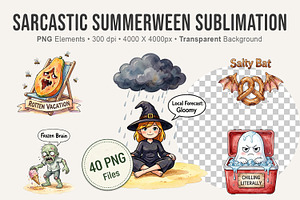 Sarcastic Summerween Sublimation, an Illustration by Artnoy