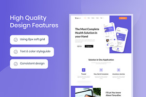 SaaS Medical App Website Template