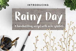 Rainy Day Handwriting Script Font