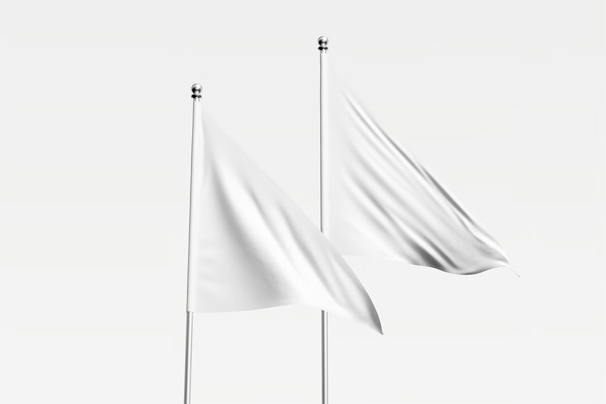 Flag Mockup, an Advertising Mockup by zpackcreative (Photo 3 of 7)