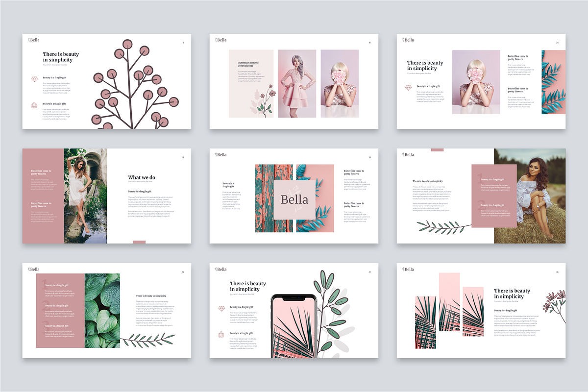 Bella Powerpoint Template, a Presentation Template by Reshapely (Photo 4 of 7)