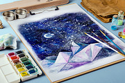 Watercolor Mountains illustration, a Texture Illustration by Librebird (Thumbnail 2 of 3)