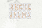 Monogram typeface for crest beige, a Decorative Illustration by GrafikBoutique (Thumbnail 2 of 3)