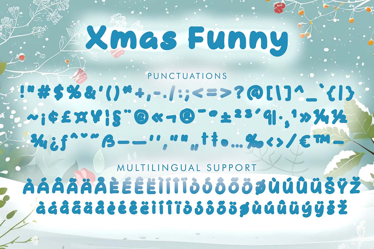 Xmas Funny, a Blackletter Font by Yoga Letter (Photo 5 of 5)
