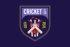 simple emblem of cricket logo elemen, a Branding & Logo Template by Pyruos ID