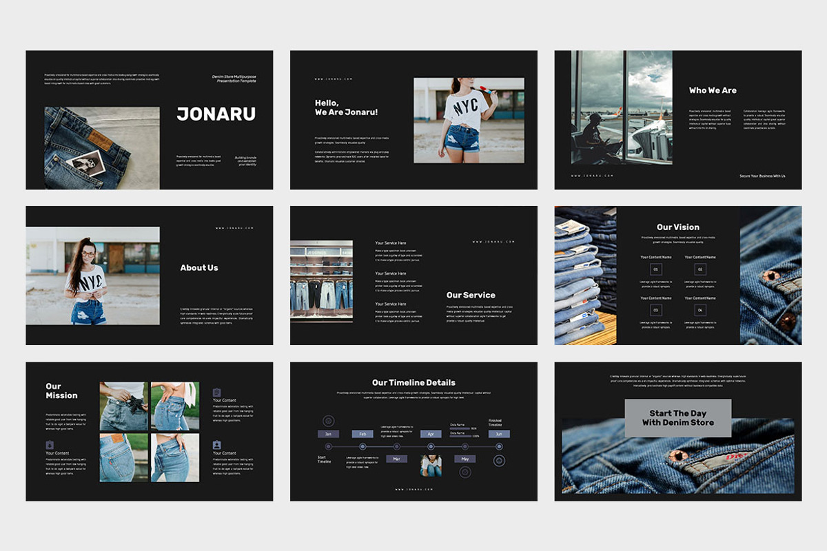 Jonaru : Fashion Google Slides, a Presentation Template by Punkl Camp (Photo 6 of 9)