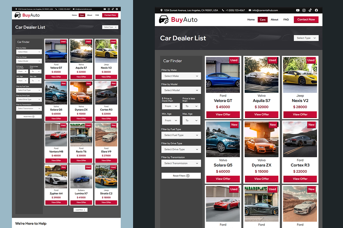 Car Dealer & Showroom Website preview 2
