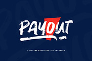 Payout Brush Font, a Handwritten Font by khurasan (Thumbnail 1 of 5)