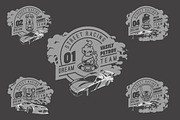 -50% Street Racing T-Shirts Badges, an Illustration by Alexander Baidin (Thumbnail 4 of 6)