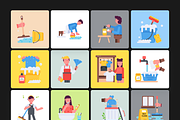Animated Housekeeping Icons, a Duotone Icon by Prosymbols (Thumbnail 6 of 10)