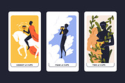 Suit of Cups tarot cards set, an Illustration by Good Studio (Thumbnail 3 of 6)