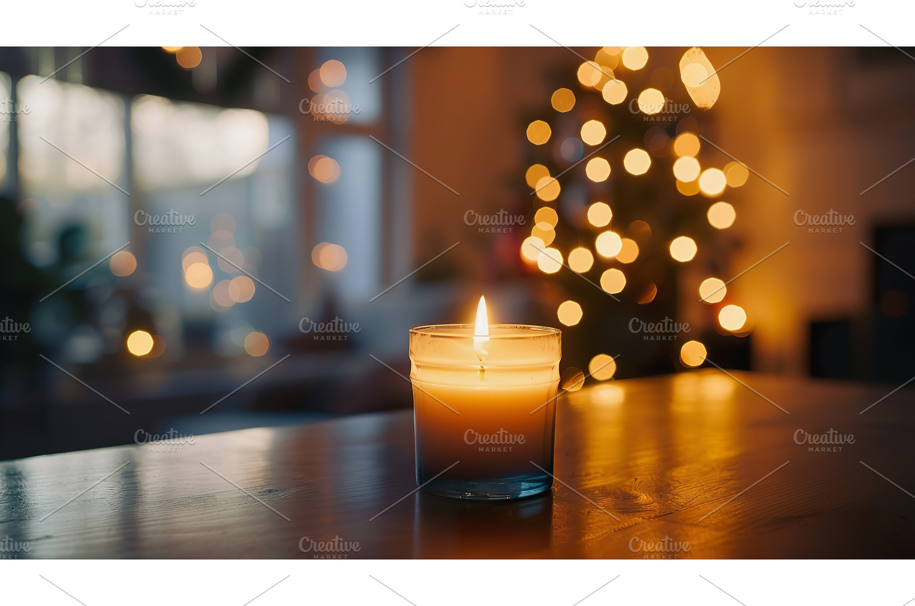 Cozy Christmas Eve Candlelight Scene, a Holiday Photo by Lermont51