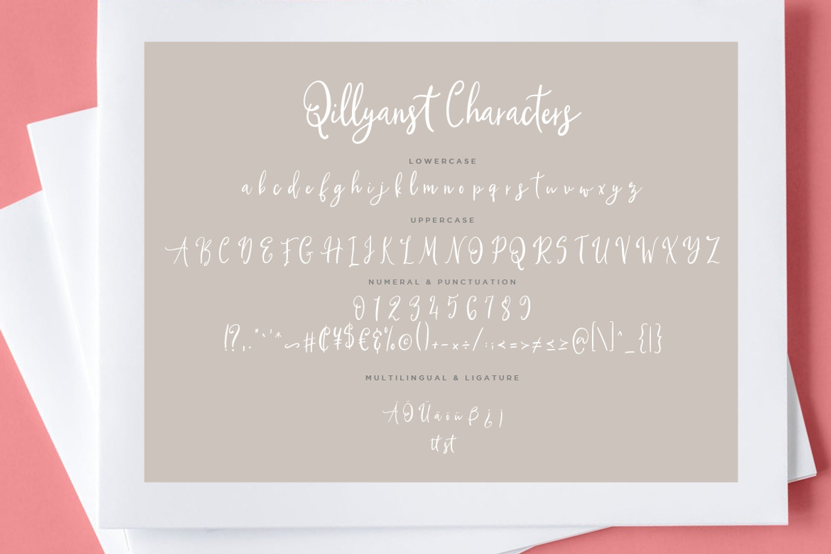 Qillyanst Signature Wedding Font preview 7