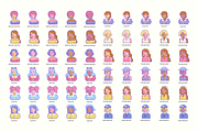 795 Diversity Avatars, an Outline Icon by Flat Icons (Thumbnail 7 of 15)