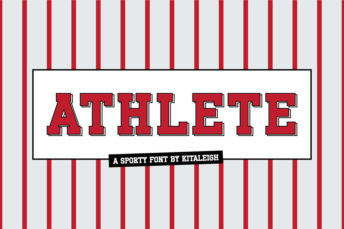 Athlete, a Serif Font by Kitaleigh (Photo 1 of 2)