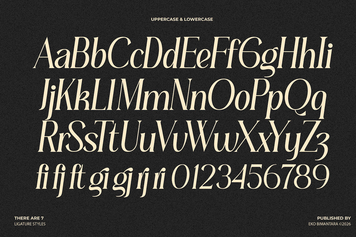 Seramonde; Display Serif Font, a Serif Font by Eko Bimantara (Photo 4 of 12)