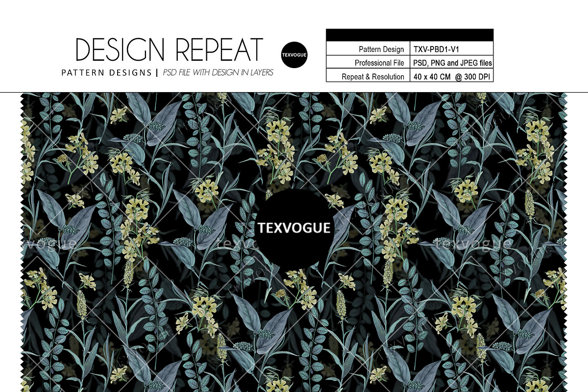 Botanical Jungle - Seamless Patterns, a Pattern Graphic by texvogue (Photo 2 of 18)
