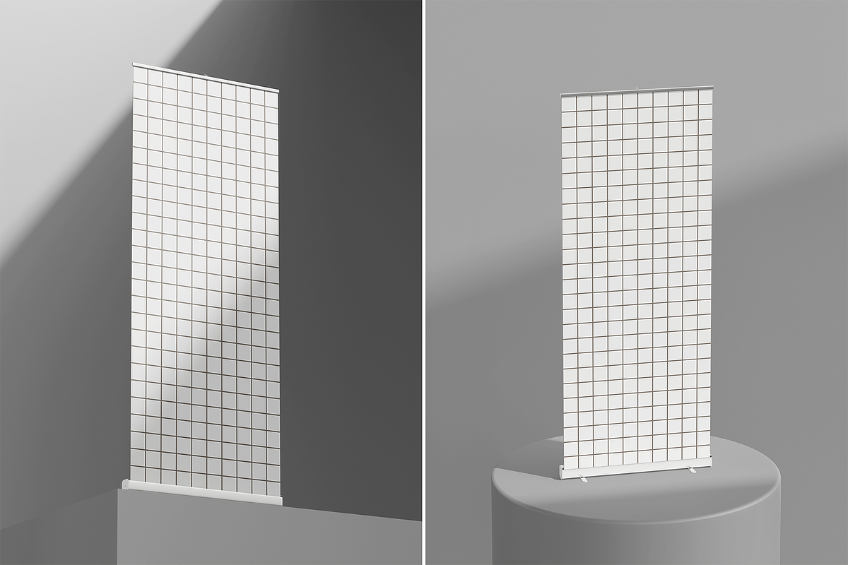 Minimalist Roll-Up Banner Mockup, an Advertising Mockup by Muhazdinata (Photo 2 of 4)