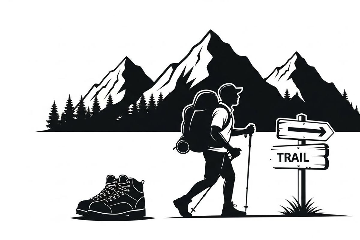 Hiking Adventure Silhouette Bundle, an Illustration by yasushie (Photo 46 of 51)