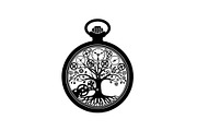 Steampunk Tree of Life Symbol Bundle, an Illustration by yasushie (Thumbnail 19 of 31)