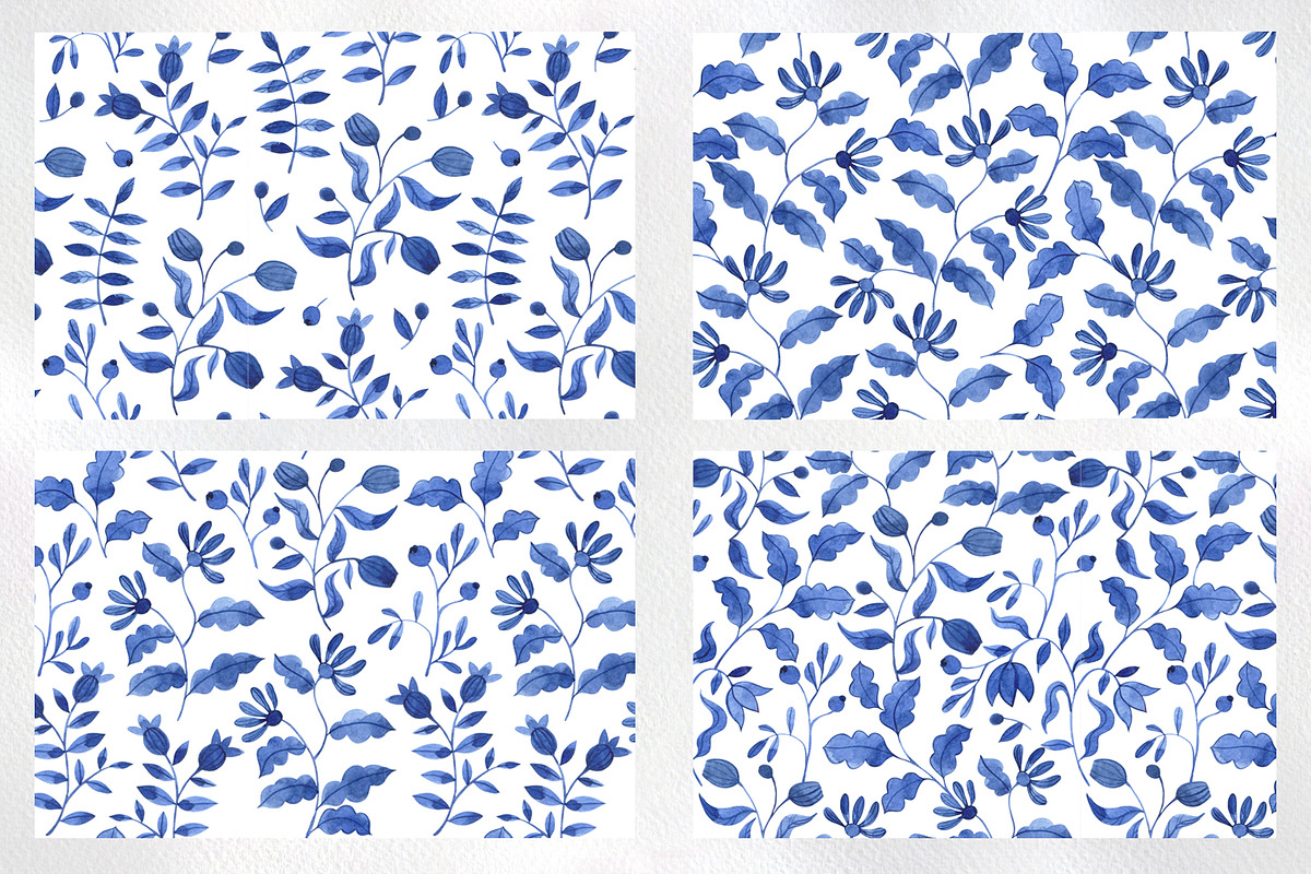 Blue Patterns Collection, a Pattern Graphic by made by Tanya (Photo 2 of 4)