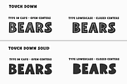 Touchdown | Cute Inline Font, a Sans Serif Font by KA Designs (Thumbnail 6 of 11)