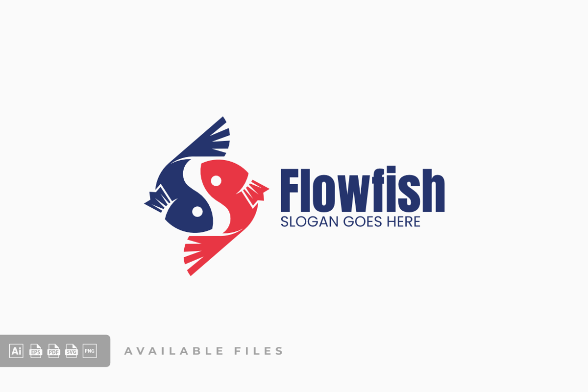 Fish Simple Mascot Logo, a Branding & Logo Template by ivan_artnivora