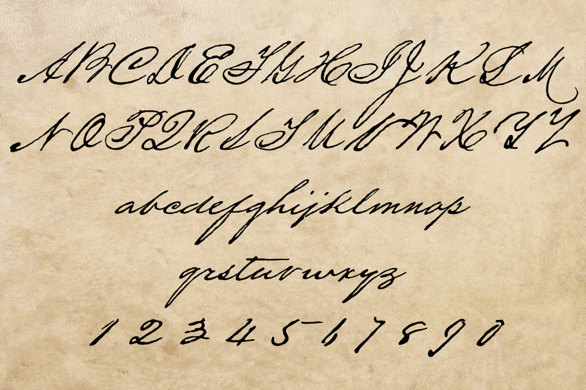 Houston Pen, a stylish old pen font preview 4