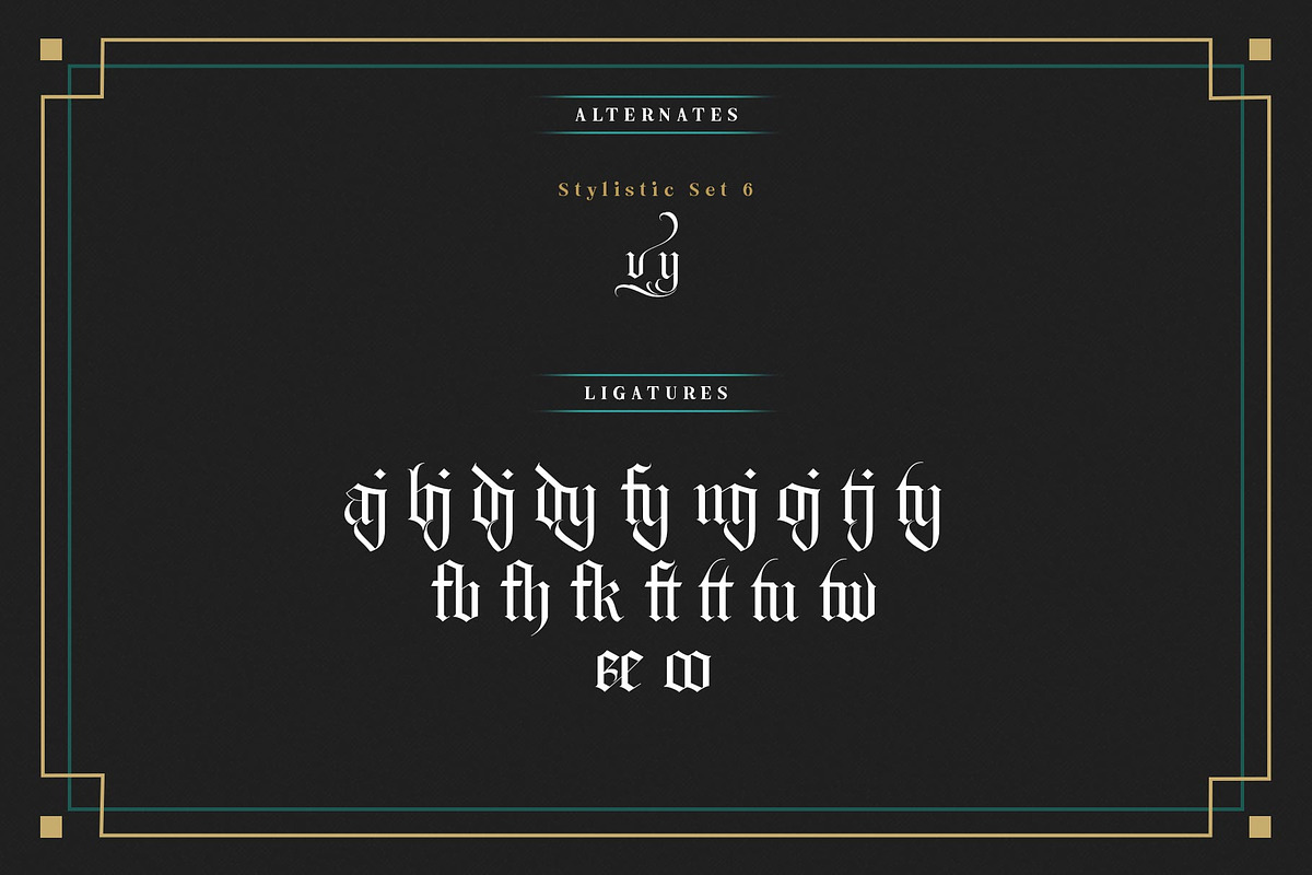 The Quality Brave Typeface, a Blackletter Font by alit design (Photo 6 of 17)