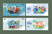 20 Flat Landing Page Illustration, a Work Illustration by singpentinkhappy (Thumbnail 4 of 6)