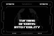 Stoute - Futuristic Display Font, a Sans Serif Font by Typeagle (Thumbnail 5 of 9)
