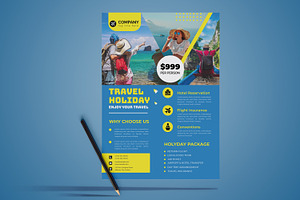 Travel Flyer Layout, a Flyer Template by MightyDesign